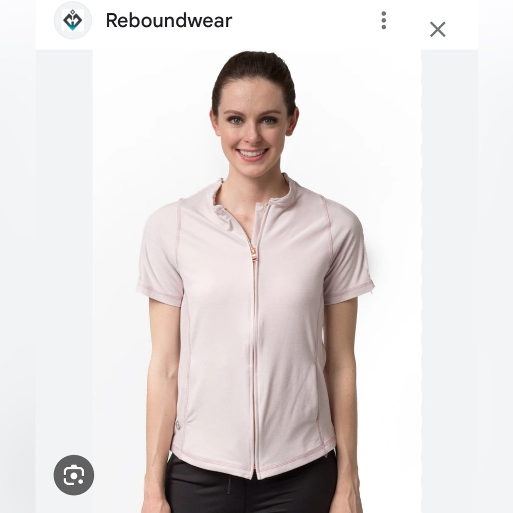 Women’s Adaptive Post Surgery Short Sleeve Shirt - size M - Pink